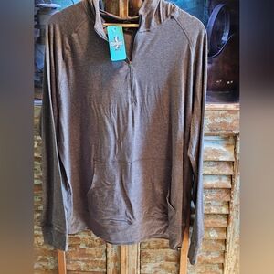 l! Yoga Athletic 1/2 Zip  Butter Soft Hooded Hoodie Surfhouse Brand